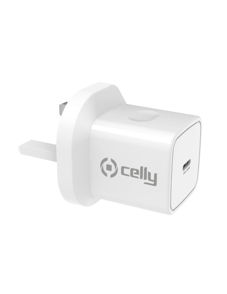 Celly TC1USBC20WUK Caricabatterie per dispositivi mobili Fotocamera, Comandi di gaming, Cuffie, Telefono cellulare, Power bank,