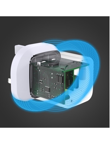 Celly TC1USBC30WUK Caricabatterie per dispositivi mobili Smartphone, Orologio intelligente, Tablet Bianco AC Interno