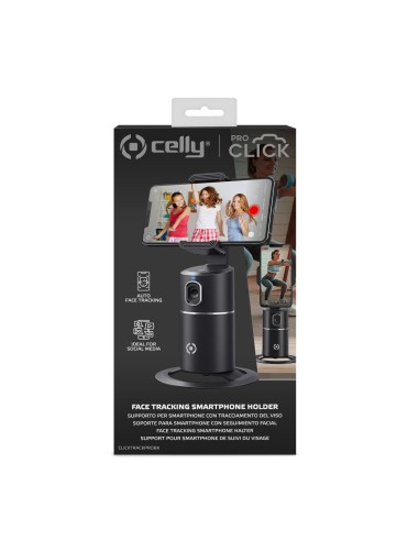 Celly CLICKTRACKPROBK supporto per personal communication Supporto attivo Telefono cellulare smartphone Nero