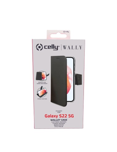 Celly Wally custodia per cellulare 15,5 cm (6.1") Custodia a borsellino Nero