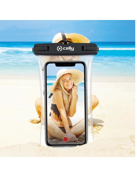 Celly Touchbag Nero, Trasparente
