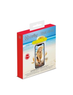 Celly Touchbag Trasparente, Giallo 2