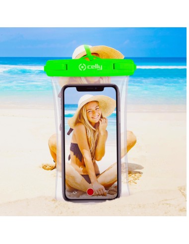 Celly Touchbag Verde, Trasparente