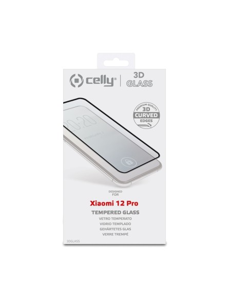 Celly 3DGLASS1017BK protezione per lo schermo e il retro dei telefoni cellulari Pellicola proteggischermo trasparente Xiaomi 1