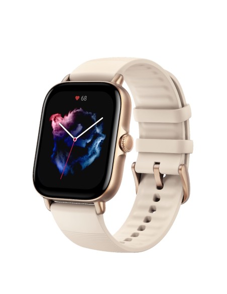 Amazfit W2035OV2N smartwatch e orologio sportivo 4,45 cm (1.75") AMOLED 42 mm Digitale 390 x 450 Pixel Touch screen Avorio GPS