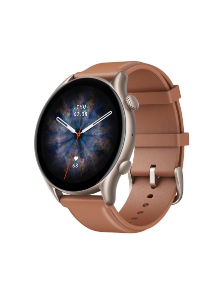 Amazfit W2040OV3N smartwatch e orologio sportivo 3,68 cm (1.45") AMOLED Digitale 480 x 480 Pixel Touch screen Argento Wi-Fi GPS