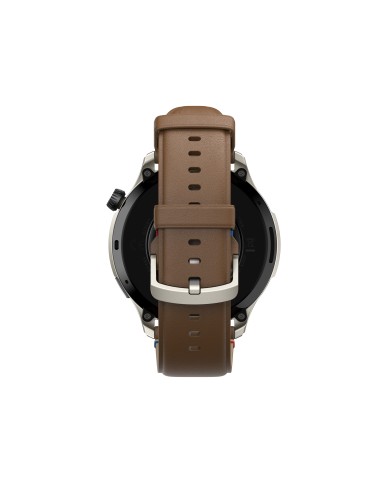 Amazfit GTR 4 Vintage Brown Leather 3,63 cm (1.43") AMOLED 46 mm Digitale 466 x 466 Pixel Touch screen Marrone GPS (satellitare)