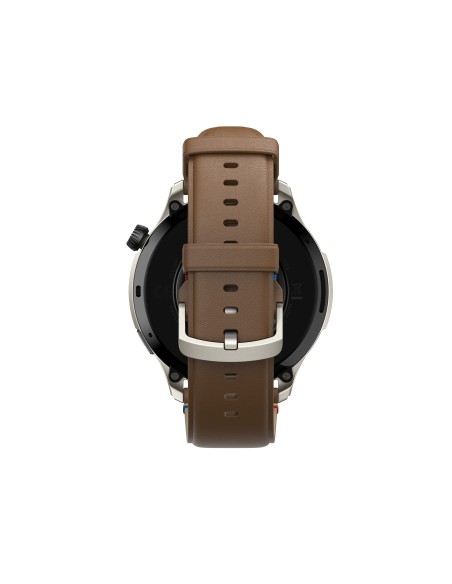 Amazfit GTR 4 Vintage Brown Leather 3,63 cm (1.43") AMOLED 46 mm Digitale 466 x 466 Pixel Touch screen Marrone GPS (satellitare)