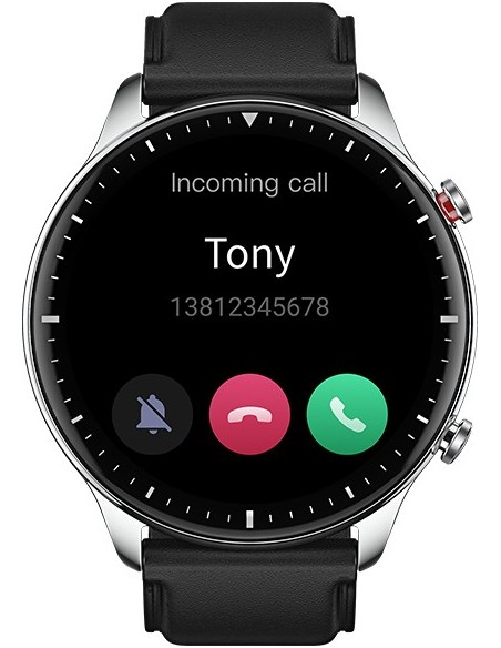 Amazfit GTR 2 Classic 3,53 cm (1.39") AMOLED Digitale 454 x 454 Pixel Touch screen Argento Wi-Fi GPS (satellitare)