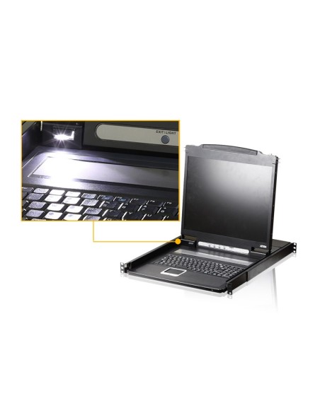 ATEN CL1000N console a rack 48,3 cm (19") Nero 1U