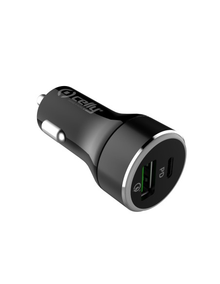 Celly CCUSBCQC30BK Caricabatterie per dispositivi mobili Nero USB Ricarica rapida Auto