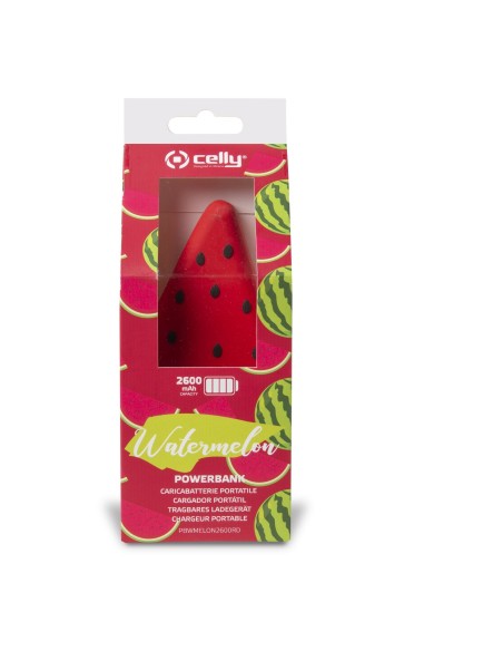 Celly Water Melon Ioni di Litio 2600 mAh Nero, Verde, Rosso