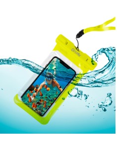 Celly SPLASHBAG UP TO 6.5 YL custodia per cellulare 16,5 cm (6.5") Custodia a sacchetto Giallo