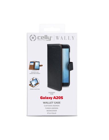 Celly Wally custodia per cellulare 16,5 cm (6.5") Custodia a borsellino Nero