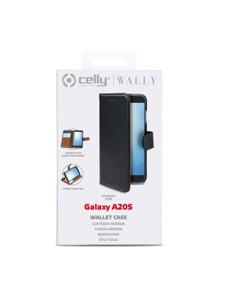 Celly Wally custodia per cellulare 16,5 cm (6.5") Custodia a borsellino Nero