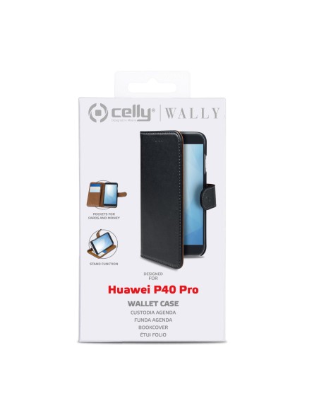 Celly WALLY897 custodia per cellulare 16,7 cm (6.58") Custodia flip a libro Nero
