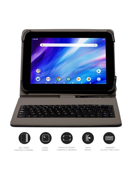 Nilox NXFU001 custodia per tablet 26,7 cm (10.5") Custodia a fondina Nero