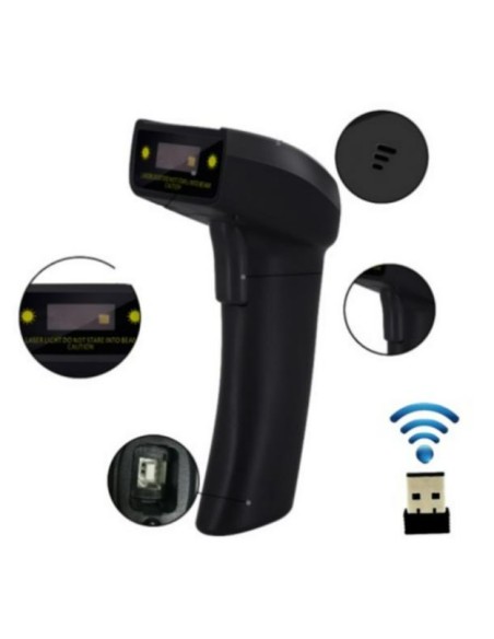 Nilox NX-CSBT-2DU21 lettore di codici a barre Lettore di codici a barre portatile 1D 2D CMOS Nero