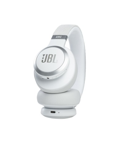 JBL LIVE 660 NC Cuffie Con cavo e senza cavo A Padiglione MUSICA Bluetooth Bianco