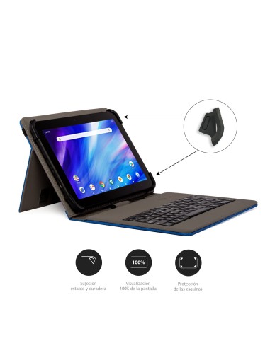 Nilox NXFU003 custodia per tablet 26,7 cm (10.5") Custodia a fondina Blu