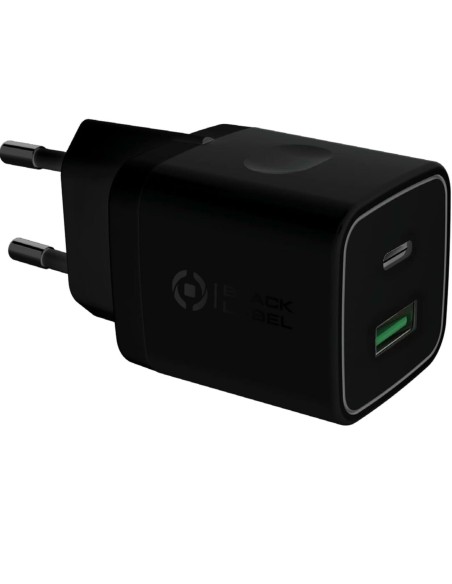 Celly BLTC20WUSBUSBC Caricabatterie per dispositivi mobili Universale Nero AC Ricarica rapida Interno