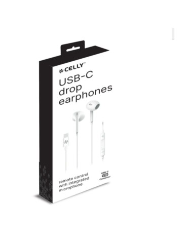 Celly UP1300TYPEC - USB-C Stereo Wired Earphones