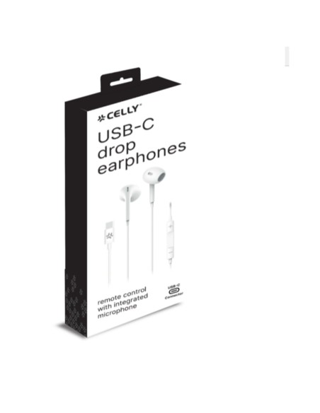 Celly UP1300TYPEC - USB-C Stereo Wired Earphones