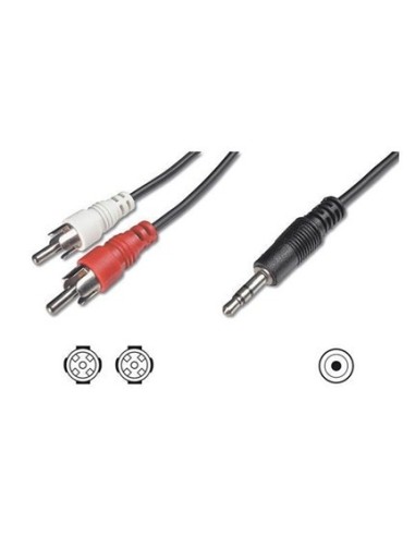 Nilox NX090703101 cavo audio 1,5 m 3.5mm 2 x RCA + 3.5mm Nero