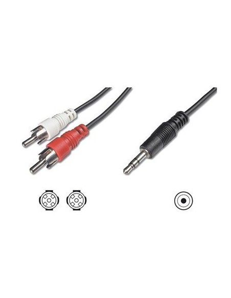 Nilox NX090703101 cavo audio 1,5 m 3.5mm 2 x RCA + 3.5mm Nero