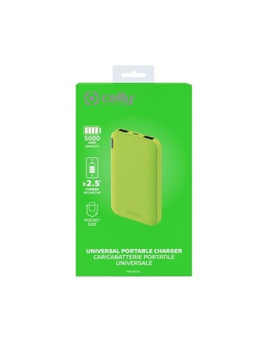 Celly PBE5000 Ioni di Litio 5000 mAh Giallo
