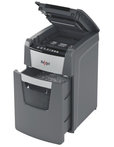 Rexel AutoFeed+ 130M distruggi documenti Taglio a frammenti 55 dB Nero, Grigio