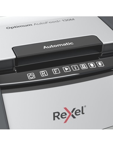 Rexel AutoFeed+ 130M distruggi documenti Taglio a frammenti 55 dB Nero, Grigio