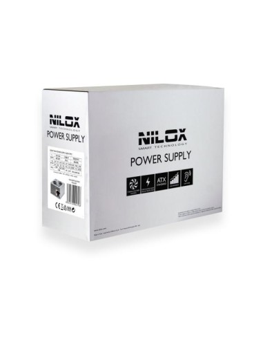 Nilox PSNI-6001 alimentatore per computer 600 W 20+4 pin ATX Metallico