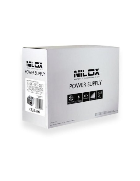 Nilox PSNI-6001 alimentatore per computer 600 W 20+4 pin ATX Metallico