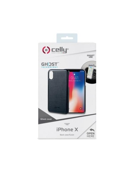 Celly Ghost custodia per cellulare 12,2 cm (4.8") Cover Nero