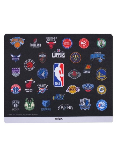 Nilox MOUSE PAD NBA BLACK TEAMS Nero