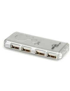 Nilox NX120200101 hub di interfaccia 480 Mbit s Argento, Trasparente