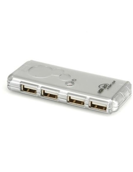 Nilox NX120200101 hub di interfaccia 480 Mbit s Argento, Trasparente