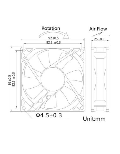 Nilox LKV9225 sistema di raffreddamento per computer Universale Ventilatore Nero
