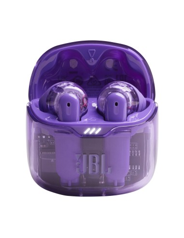 JBL Tune Flex Ghost Edition Auricolare True Wireless Stereo (TWS) In-ear Musica e Chiamate Bluetooth Viola, Translucent