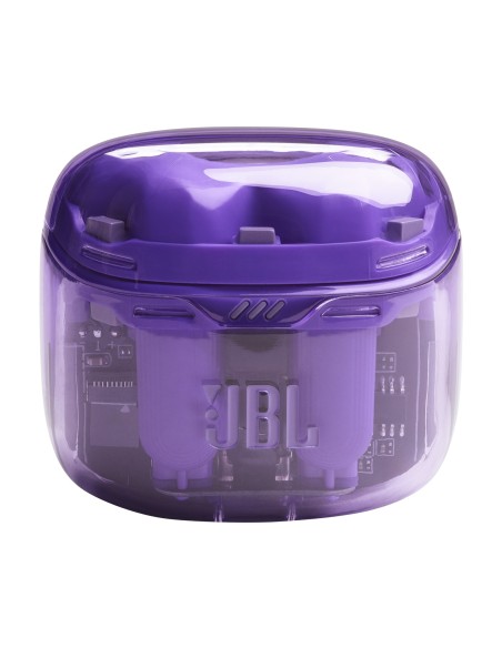 JBL Tune Flex Ghost Edition Auricolare True Wireless Stereo (TWS) In-ear Musica e Chiamate Bluetooth Viola, Translucent