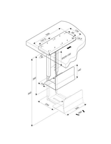 Nilox RO17.03.1129 supporto per CPU Supporto per CPU da tavolo Nero