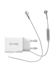Celly NEWGENKITWH Caricabatterie per dispositivi mobili Universale Bianco AC Interno