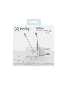 Celly NEWGENKITWH Caricabatterie per dispositivi mobili Universale Bianco AC Interno 2