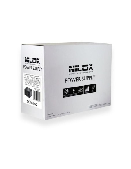 Nilox PSNI-6001BK alimentatore per computer 600 W 20+4 pin ATX Nero