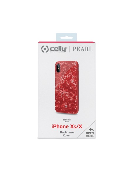 Celly Pearl custodia per cellulare 14,7 cm (5.8") Cover Rosso Celly Pearl custodia per cellulare 14,7 cm (5.8") Cover Rosso