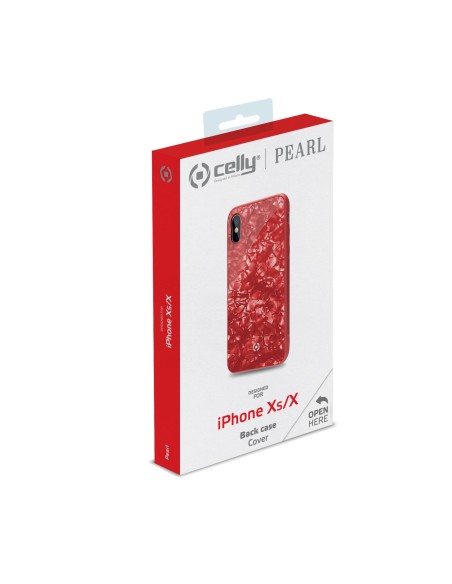 Celly Pearl custodia per cellulare 14,7 cm (5.8") Cover Rosso Celly Pearl custodia per cellulare 14,7 cm (5.8") Cover Rosso