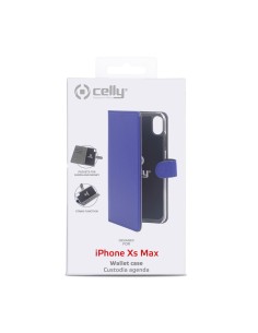 Celly Wally custodia per cellulare 16,5 cm (6.5") Custodia a borsellino Blu