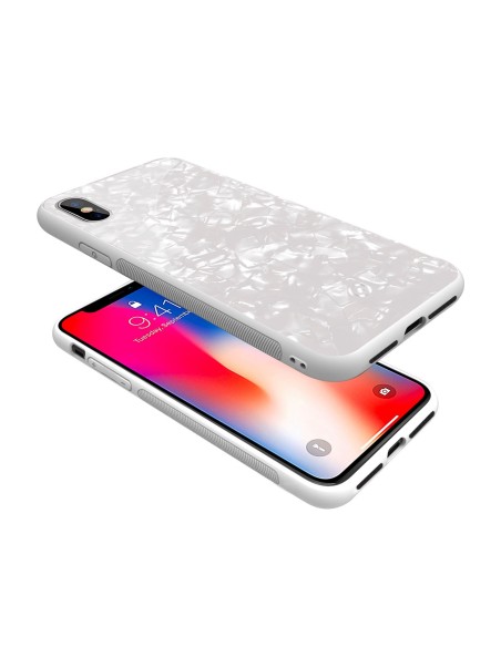 Celly Pearl custodia per cellulare 14,7 cm (5.8") Cover Bianco Celly Pearl custodia per cellulare 14,7 cm (5.8") Cover Bianco