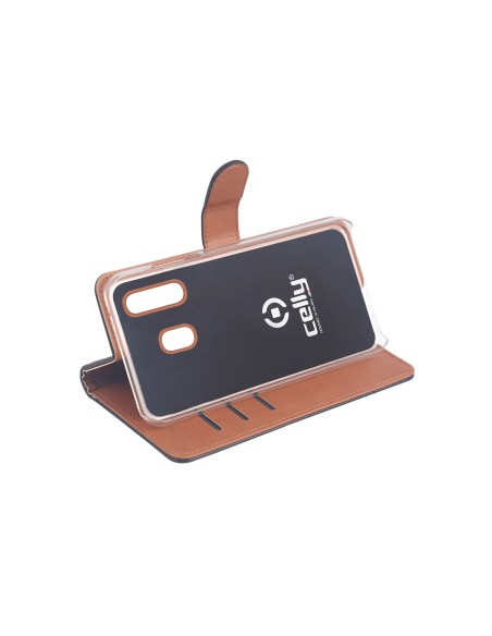 Celly WALLY832 custodia per cellulare 14,7 cm (5.8") Custodia a libro Nero